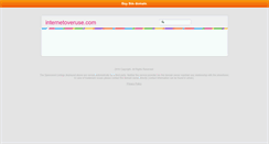 Desktop Screenshot of internetoveruse.com